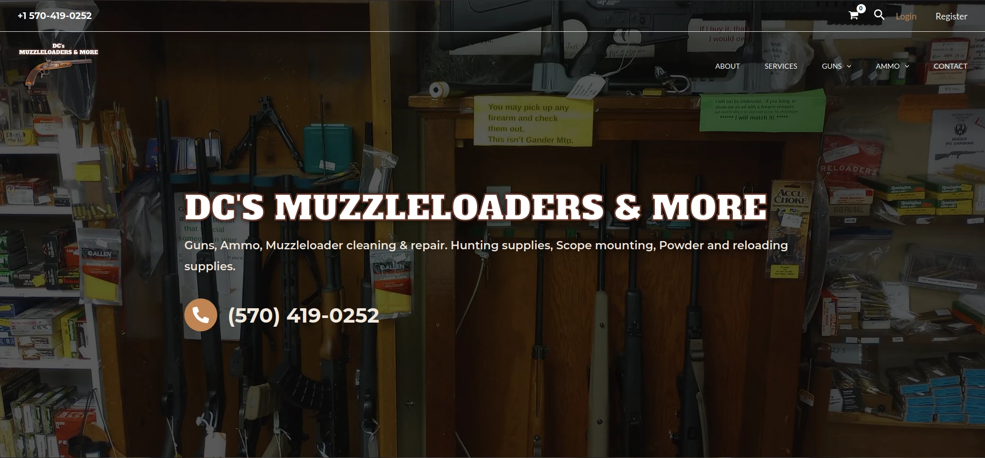 DC Muzzle Loaders — Home Dc Muzzleloaders